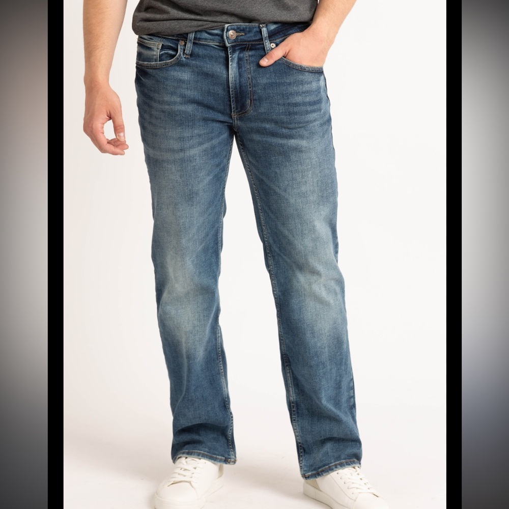 Bootlegger loose 34W 30L men’s jeans acid wash EUC